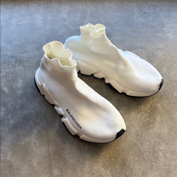 Balenciaga Shoes - Balenciaga White Sock Sneakers
